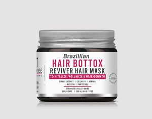 Beauty Tree Professional Brazillian Bottox Reviver Hair Mask, Formaldehyde Free, For Volumous, Soften Shiny Hair | Keratin Hair Cream For Women & Men 200 ml