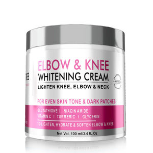 Beauty Tree Elbow and Knee Whitening Body Cream with Glutathione, Vitamin C & Turmeric oil | Tan Removal | Dark Knees and Elbows | For Women & Men 100 ml