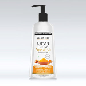 Beauty Tree Ubtan Glow Face Wash With Turmeric & Saffron | For Radiance & Glowing Skin For Women & Men 250 ml