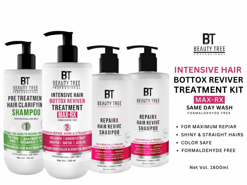 Intensive Hair Bottox Reviver Treatment Max Rx Same Day Wash 1600 ml Kit