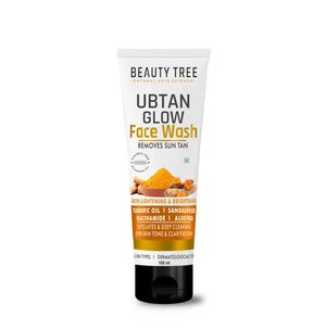Beauty Tree Ubtan Glow Face Wash With Turmeric & Saffron | For Radiance & Glowing Skin For Women & Men 100 ml