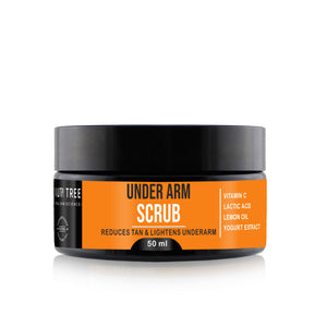 Beauty Tree Under Arm Scrub For Mild Exfoliation | De Tan & Brightening | Dark Spots Removal | For Women & Men 50 ml