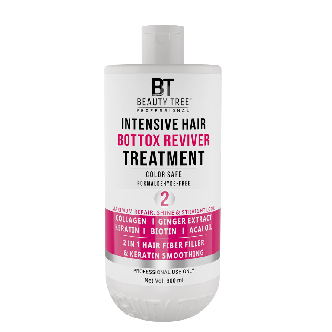 Beauty Tree Intensive Hair Bottox Treatment Hair Reviver Formaldehyde Free, Professional Hair Treatment for Hair Repair, Shine & Straight Hair | For Women & Men 900 ml