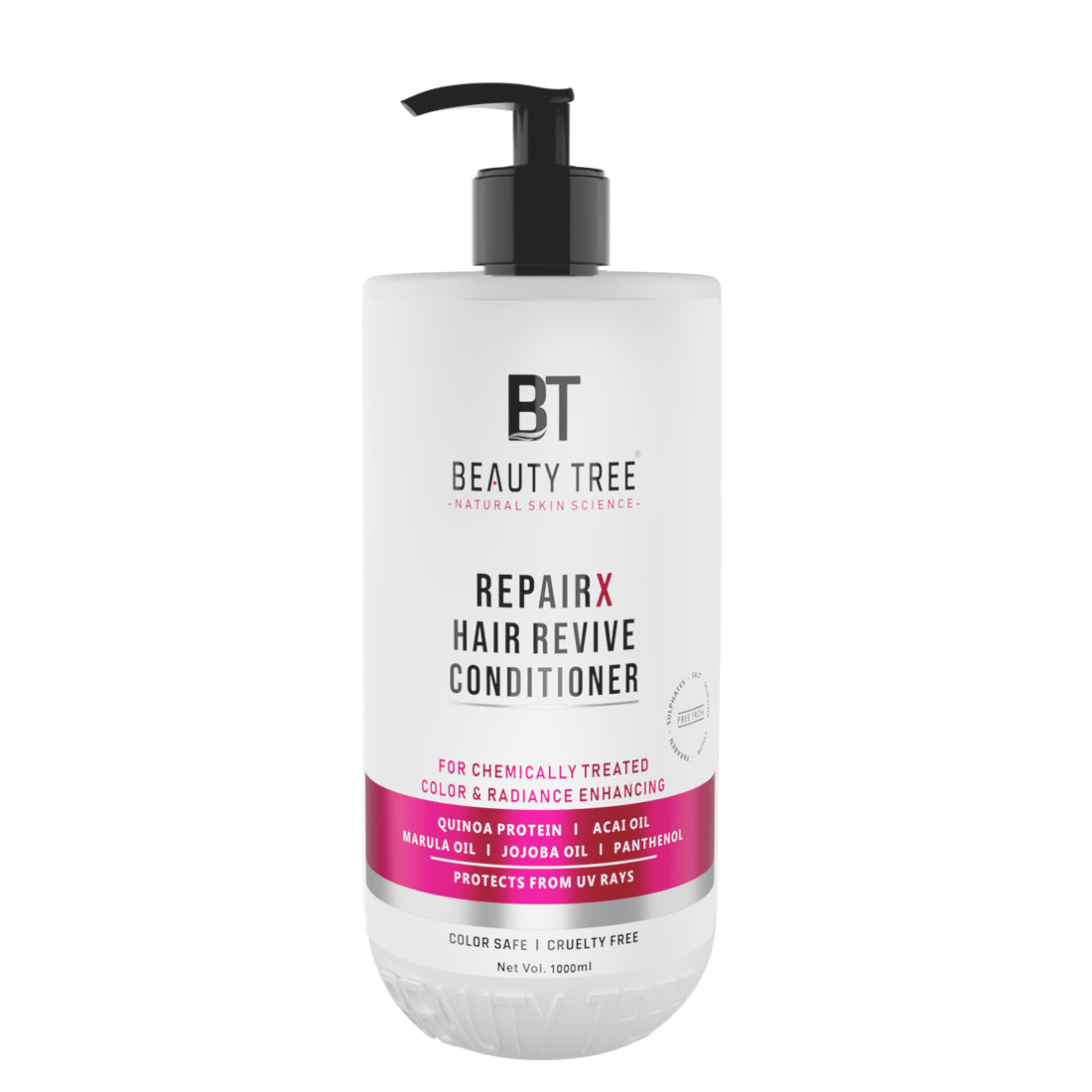 Beauty Tree Repairx Revive Hair Conditioner | Strengthening and Repairing Hair | pH Balanced | Sulphate Free | For Women & Men 1000 ml