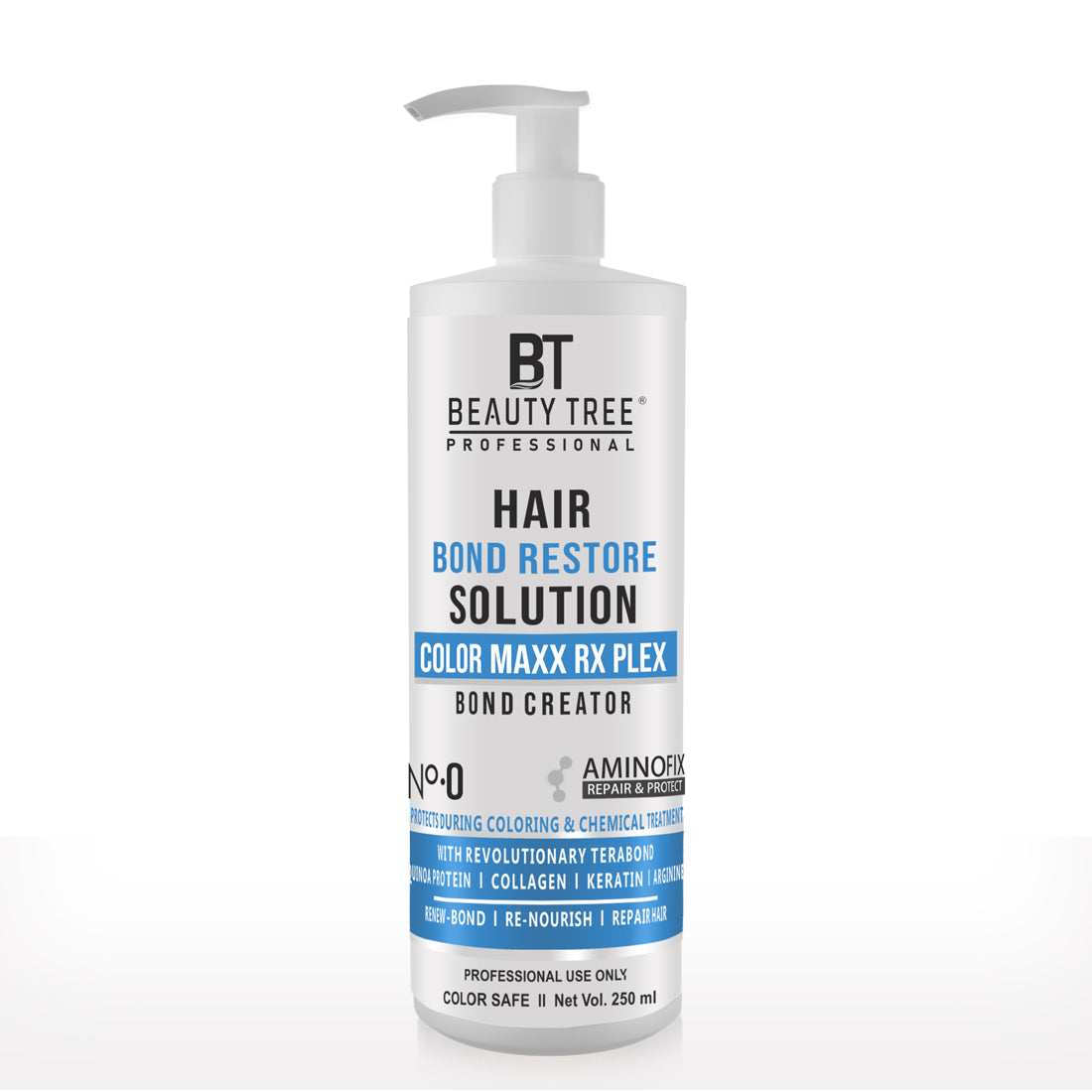 Beauty Tree Color Plex Maxx Rx Hair Bond Repair Solution For Damaged, Dry & Frizzy Hair | Hair Bond Repair | For Women & Men 250 ml