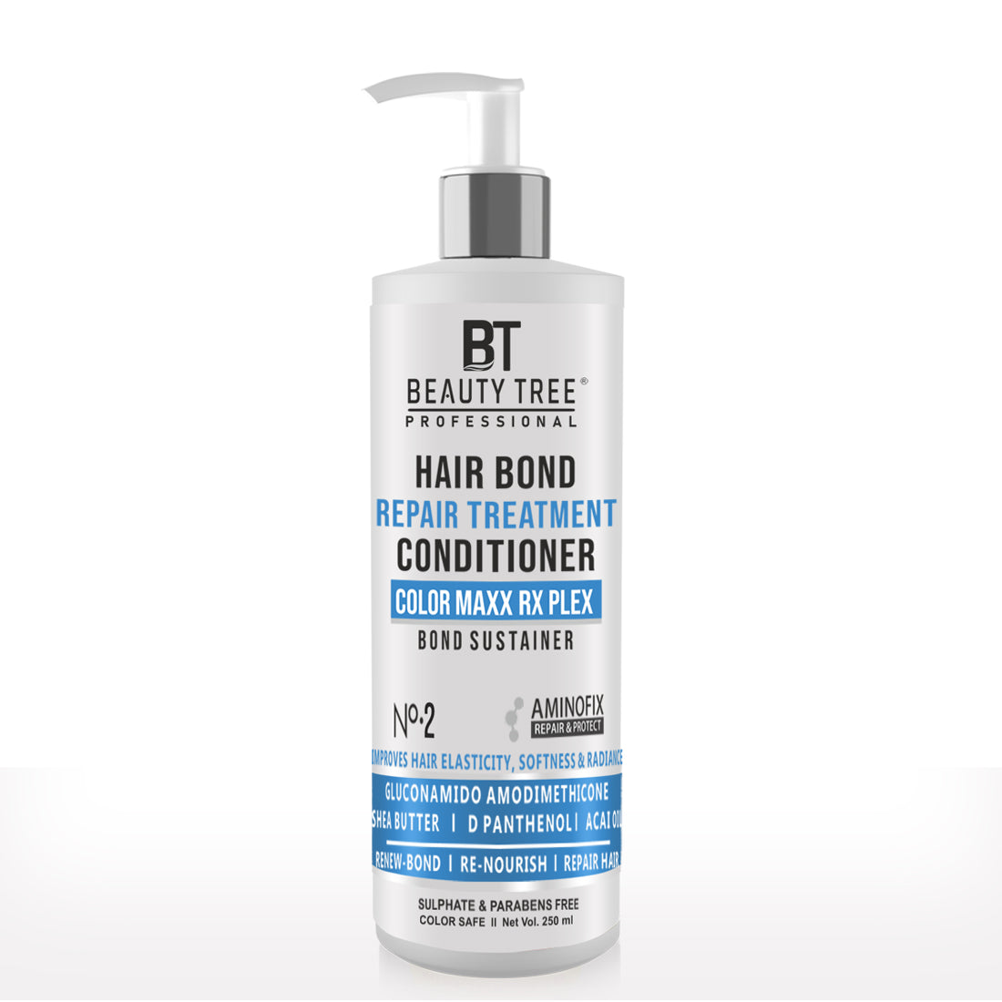 Beauty Tree Professional Color Plex Maxx Rx Bond Sustainer Hair Conditioner For Damaged, Dry & Frizzy Hair | Hair Bond Repair | For Women & Men 250 ml