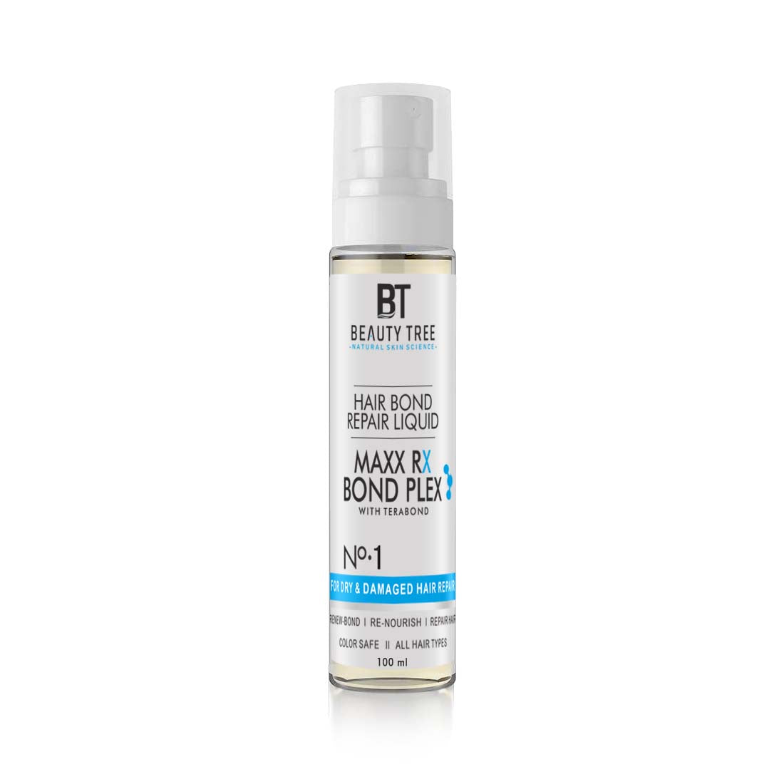Beauty Tree Hair Bond Repair Liquid Maxx Rx Bond Plex for Dry Damaged Hair Repair with Amino & Proteins | Hair Bond Repair | For Women & Men 100 ml