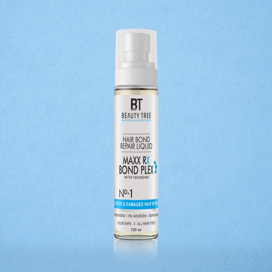 Beauty Tree Hair Bond Repair Liquid Maxx Rx Bond Plex for Dry Damaged Hair Repair with Amino & Proteins | Hair Bond Repair | For Women & Men 100 ml