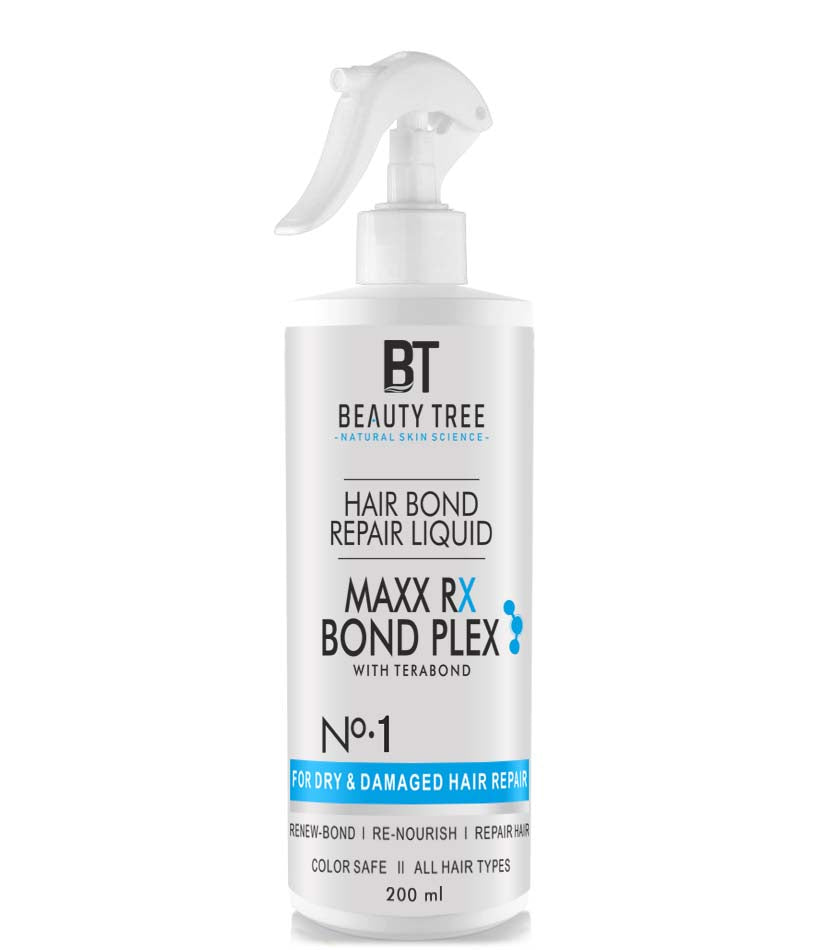 Beauty Tree Hair Bond Repair Liquid Maxx Rx Bond Plex for Dry Damaged Hair Repair with Amino & Proteins | Hair Bond Repair | For Women & Men 200 ml