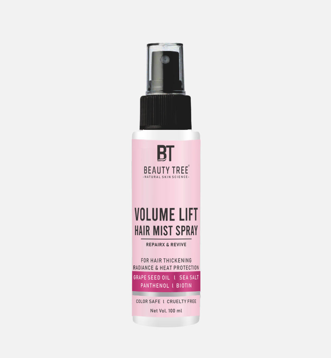 Beauty Tree Volume Lift Mist Spray For Volumize Hair With Quinoa Protein | For Weak Damaged Hair | Hair Mist Spray for Women & Men 100 ml