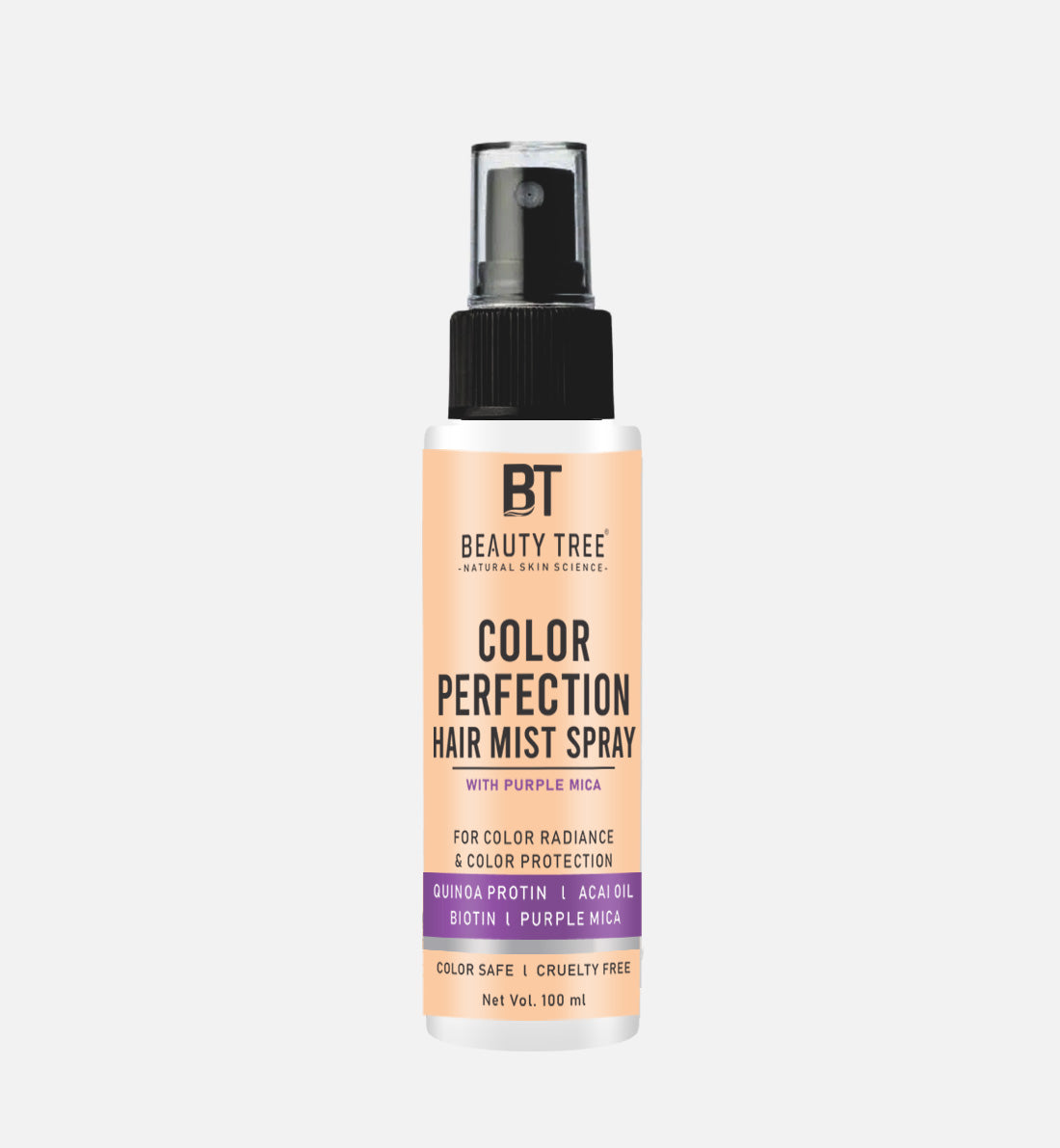 Beauty Tree All in 1 Color Perfection Mist Spray For Color Radiance With Quinoa Protein | For Color Treated Hair | Hair Mist Spray for Women & Men 100 ml