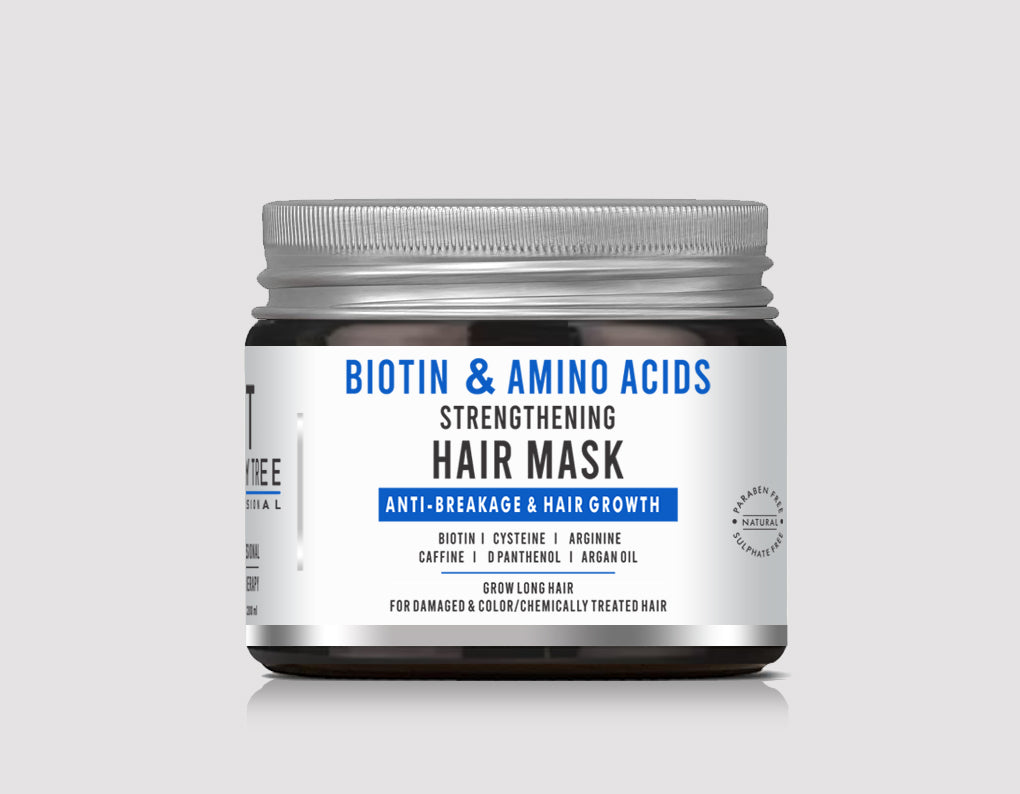 Beauty Tree Professional Biotin & Amino Acids Strengthening Hair Mask  | Keratin Hair Cream For Women & Men 200 ml
