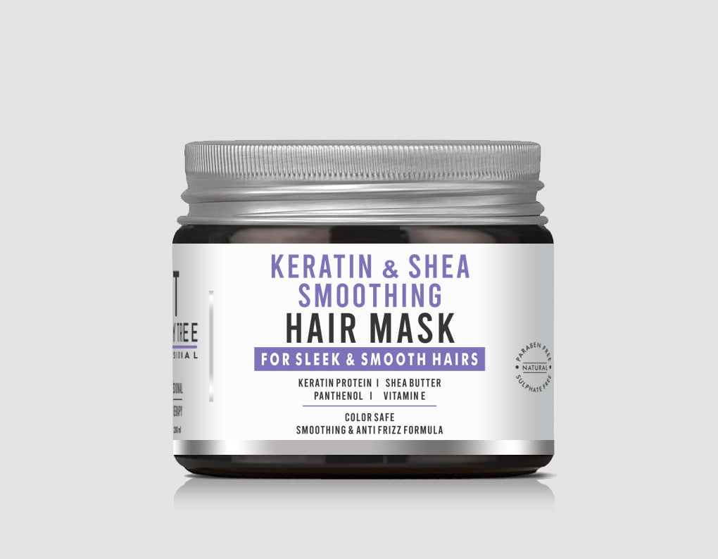 Beauty Tree Professional Keratin & Shea Smoothening Hair Mask | Keratin Hair Cream For Women & Men 200 ml