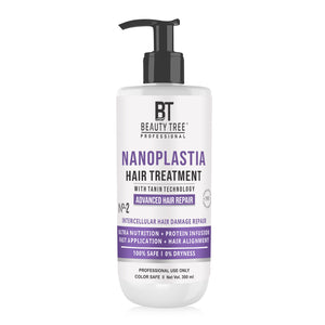 Beauty Tree Nano Plastia Hair Repair Treatment With Tannin, Acai Fruit Oil, For Collagen For Dry Frizzy & Damaged Hair Repair | For Women & Men 300 ml