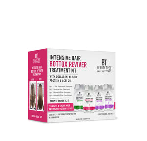 Beauty Tree Intensive Hair Bottox Reviver Treatment Formaldehyde free, Professional Hair treatment for Hair Repair, Shine & Straight hair mono kit 480 ml