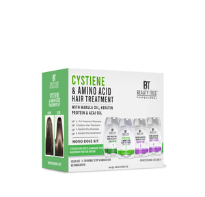 Beauty Tree Professional Cysteine Hair Treatment Mono Kit For Damage Repair | For Salon Smooth Straight Hair | Formaldehyde Free | Smell Free For Women & Men 480 ml