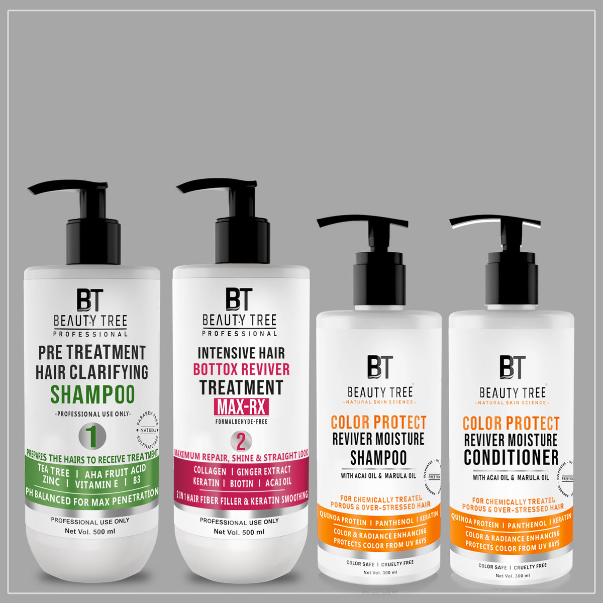 Intensive Max Rx Bottox Treatment Kit | Same Day Wash | Hair Revive Formaldehyde Free, Professional Hair Treatment for Hair Repair, Shine & Straight Hair | For Women & Men 1600 ml
