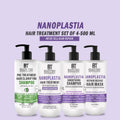 Nanoplastia Hair Repair Treatment set For Dry Frizzy & Damaged Hair Repair of (4x500 ml) 