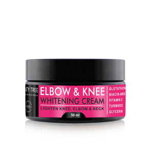Beauty Tree Elbow and Knee Whitening Body Cream with Glutathione, Vitamin C & Turmeric Oil | Tan Removal | Dark Knees and Elbows | For Women & Men 50 ml