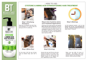 Beauty Tree Cysteine Keratin Treatment For Damage Repair Chemically treated and Straight hair 500 ml