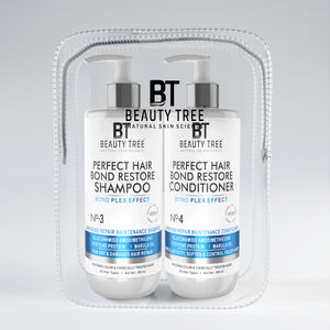 Beauty Tree Perfect Hair Bond Restore Shampoo & Conditioner With Arginine & Hair Amino Acid For Damaged, Dry & Frizzy Hair | Hair Bond Repair | For Women & Men 600(300X2) ml