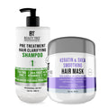 Beauty Tree Pre Treatment Hair Clarifying Shampoo Tea Tree, AHA Fruit Acid, Zinc, Vitamin E & B3 For Deep Hair & Scalp Cleansing For Women & Men STEP1 (1000 ml)