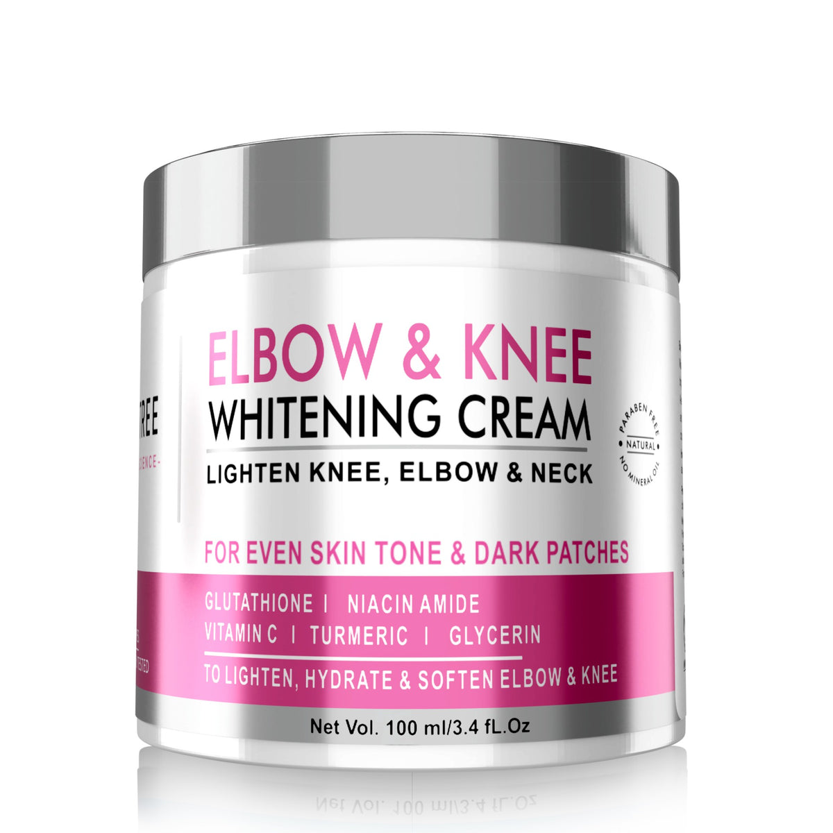 Beauty Tree Elbow and Knee Whitening Body Cream with Glutathione, Vitamin C & Turmeric oil | Tan Removal | Dark Knees and Elbows | For Women & Men 100 ml