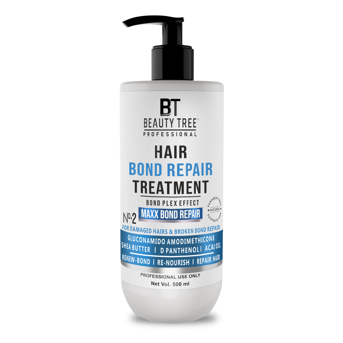 Beauty Tree Hair Bond Repair Maxx Treatment for Damaged & Broken Bond Repair with Amino & Proteins | Hair Bond Repair | For Women & Men 500 ml