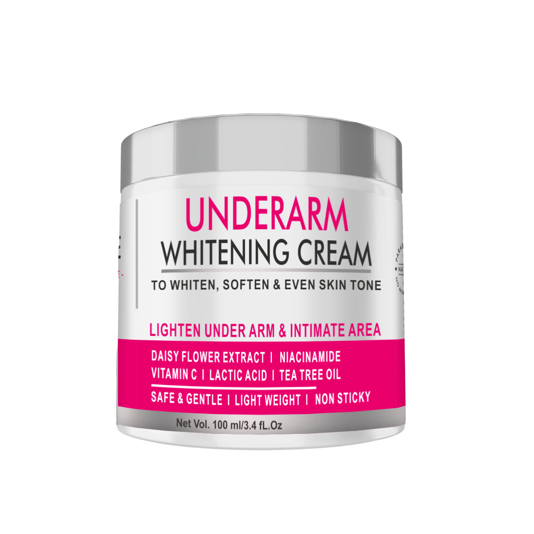 Beauty Tree Under Arm Whitening Cream for Lightening Underarm and Intimate Area | Tan Removal | Dark Spots Removal | For Women 100 ml