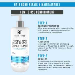 Beauty tree Perfect Hair Bond Restore conditioner With Arginine & Hair Amino Acid to Repair Damaged Hair bond 300 ML