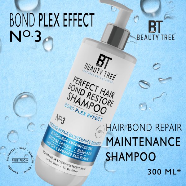 Beauty tree Perfect Hair Bond Restore Shampoo With Arginine & Hair Amino Acid to Repair Damaged Hair bond 300 ML