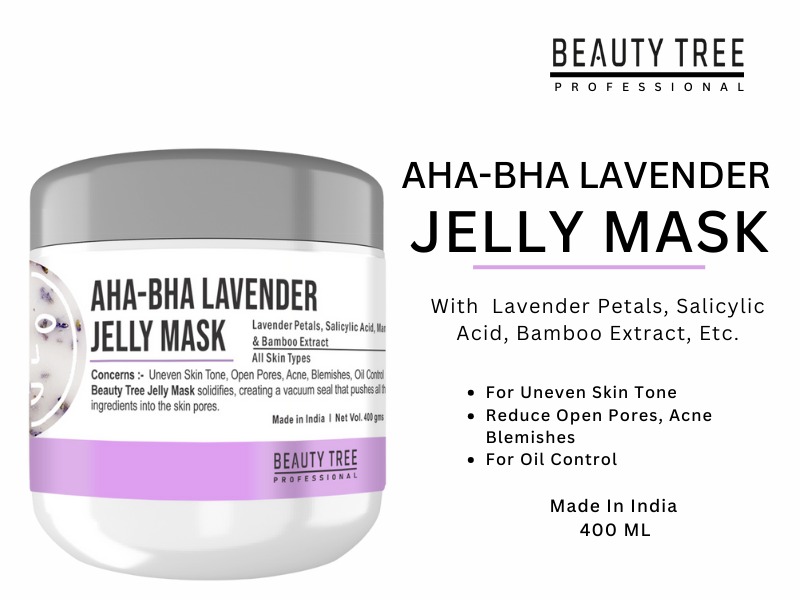 Beauty Tree AHA BHA Lavender Jelly Mask for face 400 ml