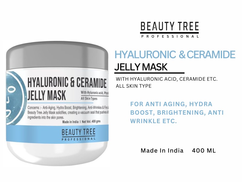 Beauty Tree Hyaluronic & Ceramide Jelly Mask for face 400 ml