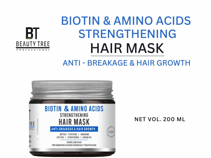 Beauty Tree Professional Biotin & Amino Acids Strengthening Hair Mask 200 ml