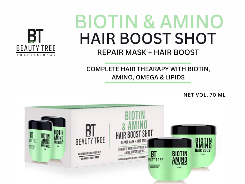 Beauty Tree Professional Biotin & Amino Hair boost Shot (35+35) 70 ml