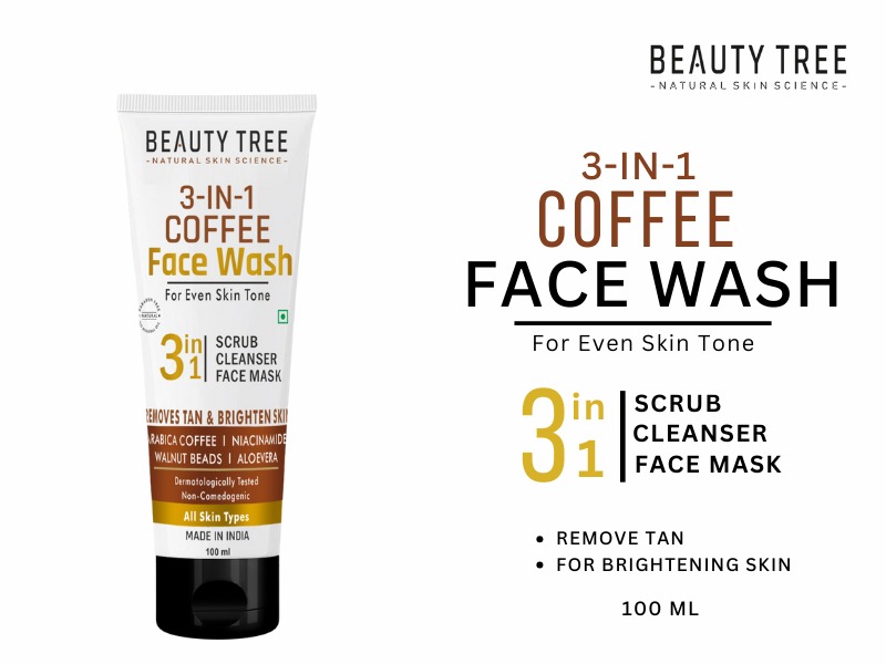 Beauty tree 3 in1 coffee Face wash 100 ml