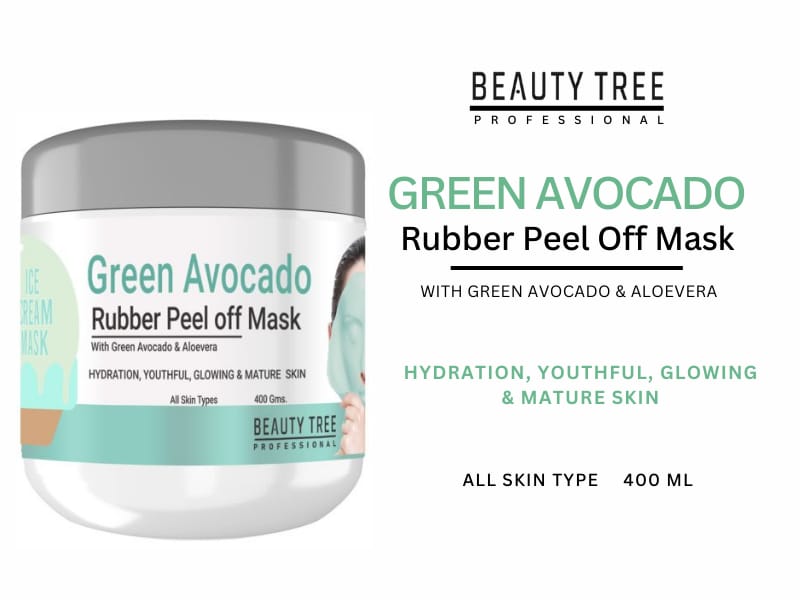 Beauty tree Green Avocado Rubber Peel off Mask 400 ML