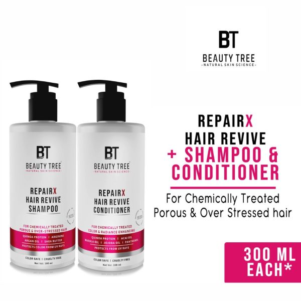 Beauty Tree Hair Repairx Reviving Shampoo & Conditioner 600(300X2)ml