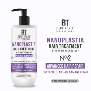 Beauty tree Nano Plastia Hair Repair Treatment With Tannin, Acai Fruit oil, For collagen For straighten and strengthen your hair 500 ml