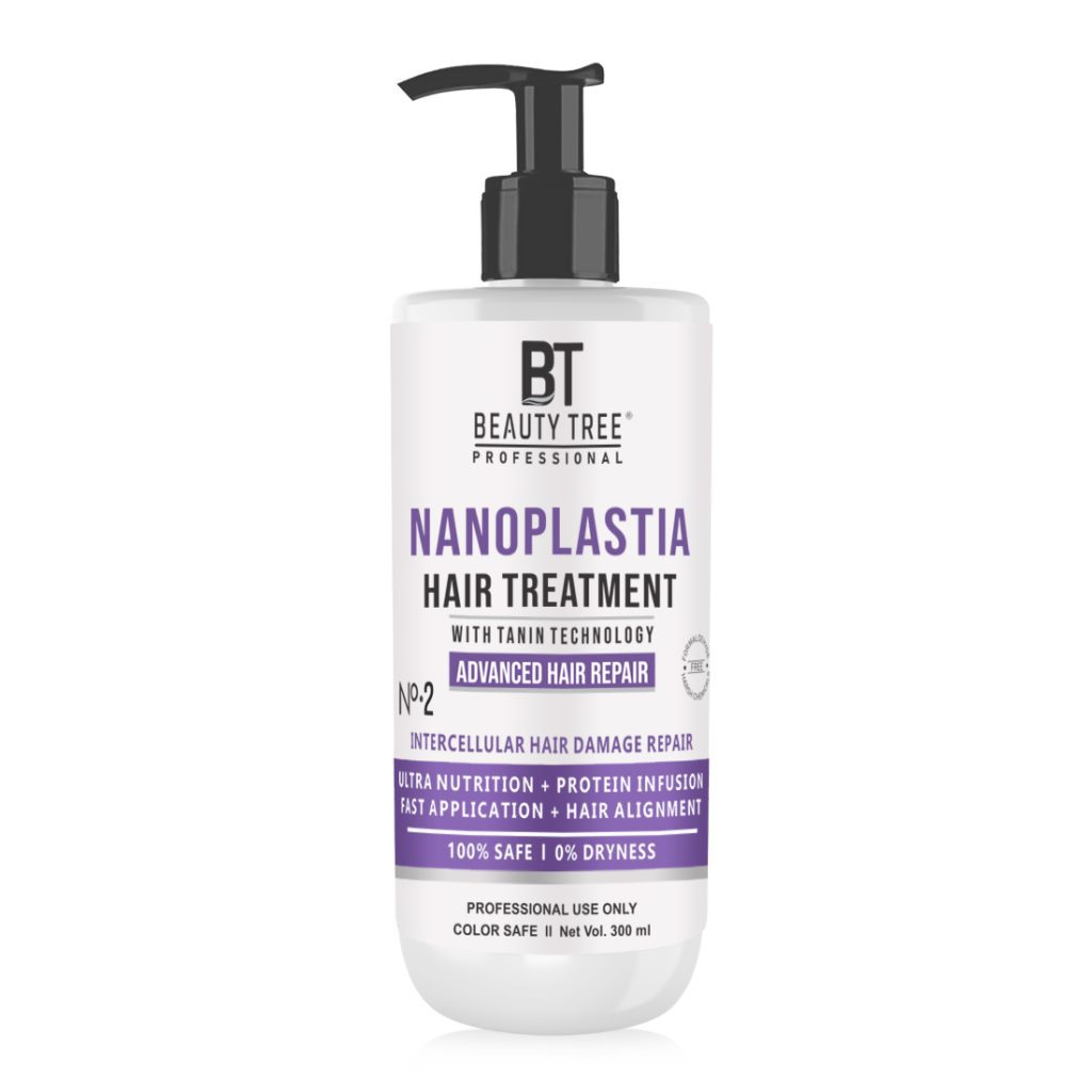 Beauty Tree Nano Plastia Hair Repair Treatment With Tannin, Acai Fruit Oil, For Collagen For Dry Frizzy & Damaged Hair Repair | For Women & Men 300 ml