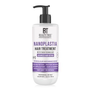 Beauty tree Nano Plastia Hair Repair Treatment With Tannin, Acai Fruit oil, For collagen For straighten and strengthen your hair 300 ml