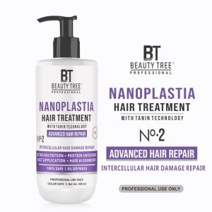 Beauty tree Nano Plastia Hair Repair Treatment With Tannin, Acai Fruit oil, For collagen For straighten and strengthen your hair 300 ml