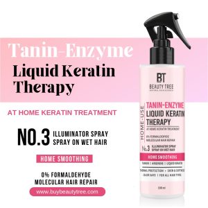 Beauty Tree Professional Tanin Enzyme Liquid Keratin Home Therapy No.3 With Tanin, Arginine & Liquid Keratin For smoother, shinier Hairs 100 ml